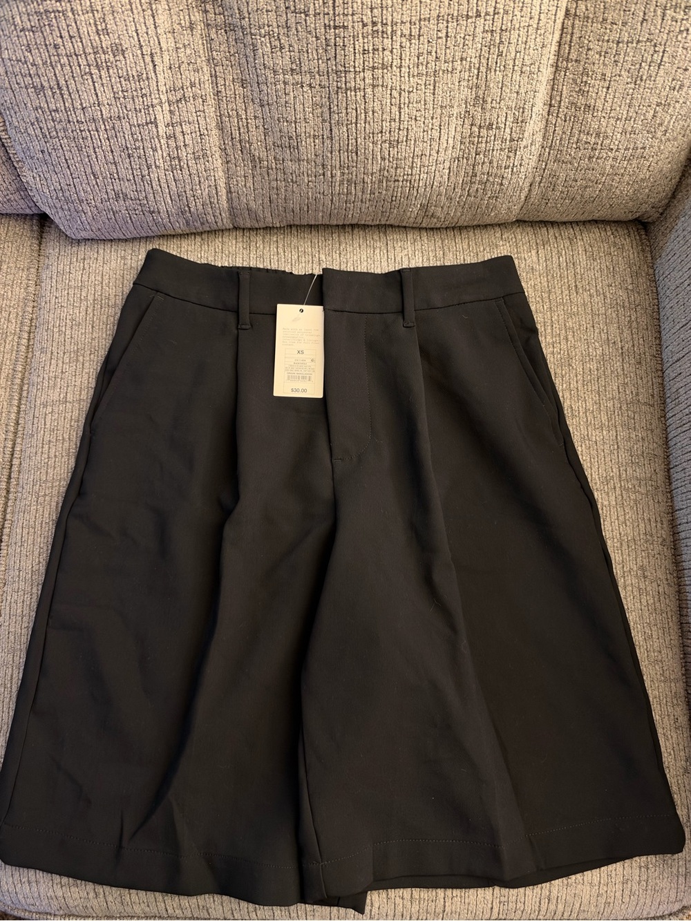 a new day Black Flat-Front Tailored Shorts